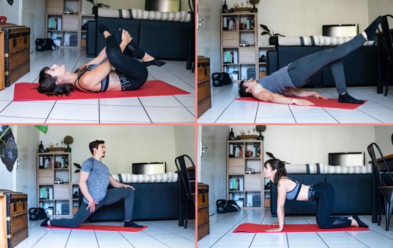 Exercices contre le mal de dos | 11 postures – Renforcement et Étirements