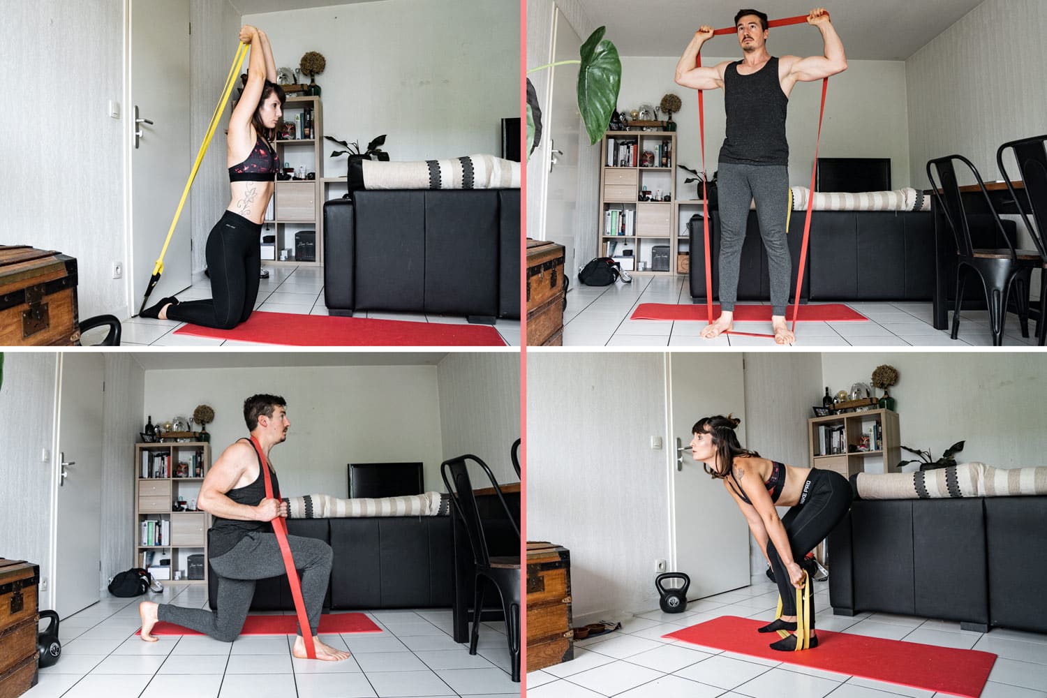 Exercices avec une bande élastique – Les 13 meilleurs mouvements